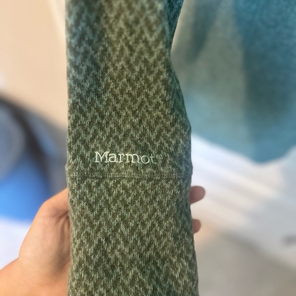 Marmot Women's Cowl Neck Sweater in Forest Green - Picture 6 of 6